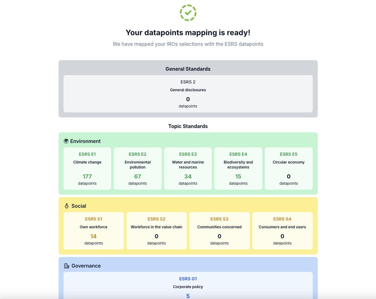 Data Points Mapping Tool - Results Preview